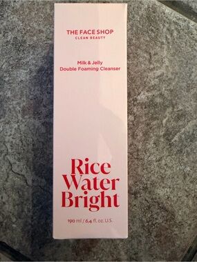 The Face Shop Rice Water Bright Milk & Jelly Double Foaming Cleanser